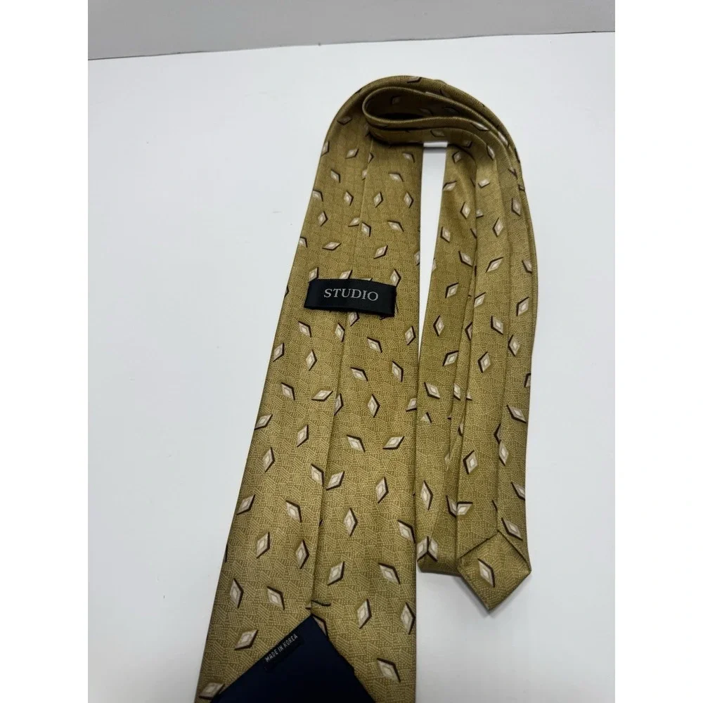 Lot of 5 Men's Neck‎ Ties Brand Names Designer 100% Silk Vintage